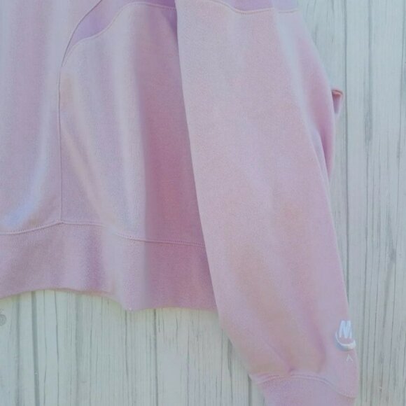 1X PLUS SIZE NIKE Women's Crew neck Sportswear Jacket PINK SWEATSHIRT DM3284-695 - Picture 4 of 11